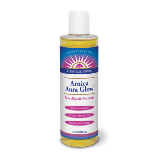 HERITAGE STORE Aura Glow Arnica, Oil, Birch (Btl-Plastic) | 8oz