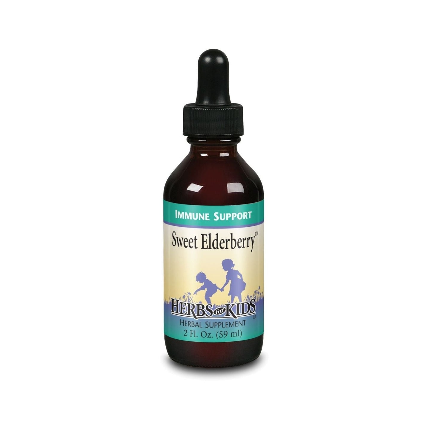 Herbs for Kids Sweet Elderberry, Drops, Cherry (Btl-Glass) | 60ml 2oz