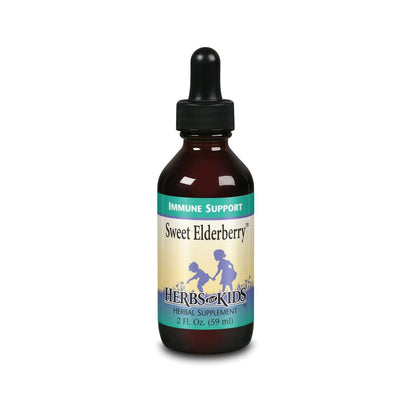 Herbs for Kids Sweet Elderberry, Drops, Cherry (Btl-Glass) | 60ml 2oz