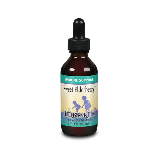 Herbs for Kids Sweet Elderberry, Drops, Cherry (Btl-Glass) | 60ml 2oz