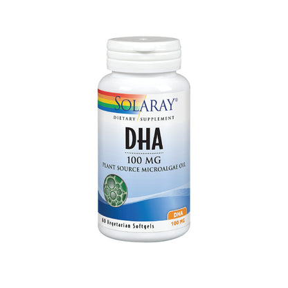 Solaray DHA Neuromins, Vegan Softgel (Btl-Plastic) 100mg 60ct