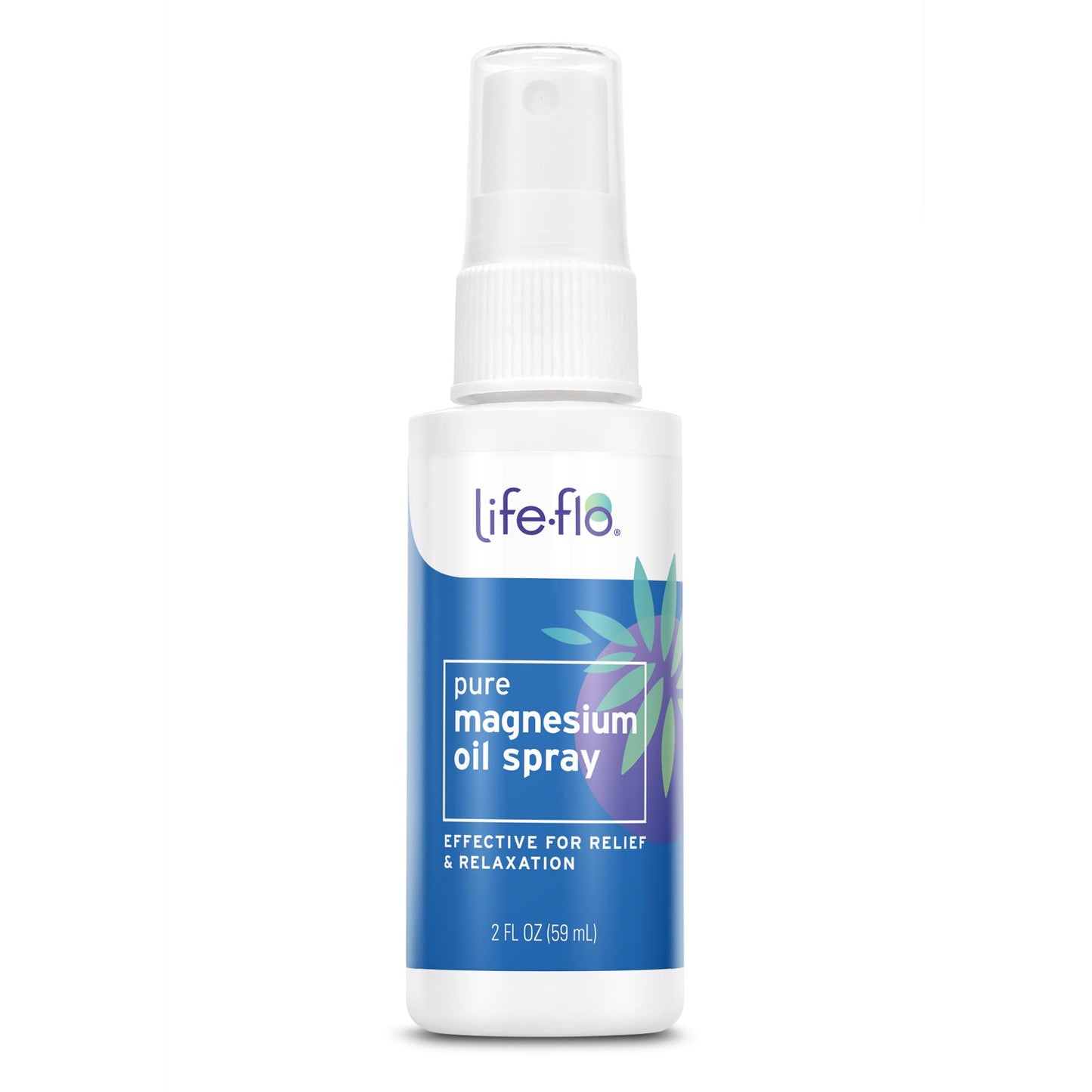 Life-flo Magnesium Oil Spray, Soothing Magnesium Spray w/ Magnesium Chloride from Zechstein Seabed, Calms and Relaxes Body and Mind, 60-Day Guarantee, Not Tested on Animals (2oz)