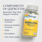 Solaray Quercetin Bromelain & Vitamin C, Immune System, Sinus, Respiratory & Antioxidant Activity Support, Vegan, 500mg of Quercetin & 1,235mg of Vit C, 60 Day Guarantee (120 CT, 40 Serv)