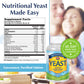 KAL Nutritional Yeast Supplement, Fortified w/ B12, Biotin, Folic Acid, Other B Vitamins, Naturally Occurring Amino Acids, Healthy Hair, Skin & Energy Support, Vegan, Gluten Free, 83 Serv, 500 Tablets (250 CT)