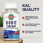 KAL B-6, B-12, and Folic Acid ActivMelt | Healthy Heart & Energy Support | Natural Berry Flavor | Superior Vitamin B Complex | 60 Micro Tablets