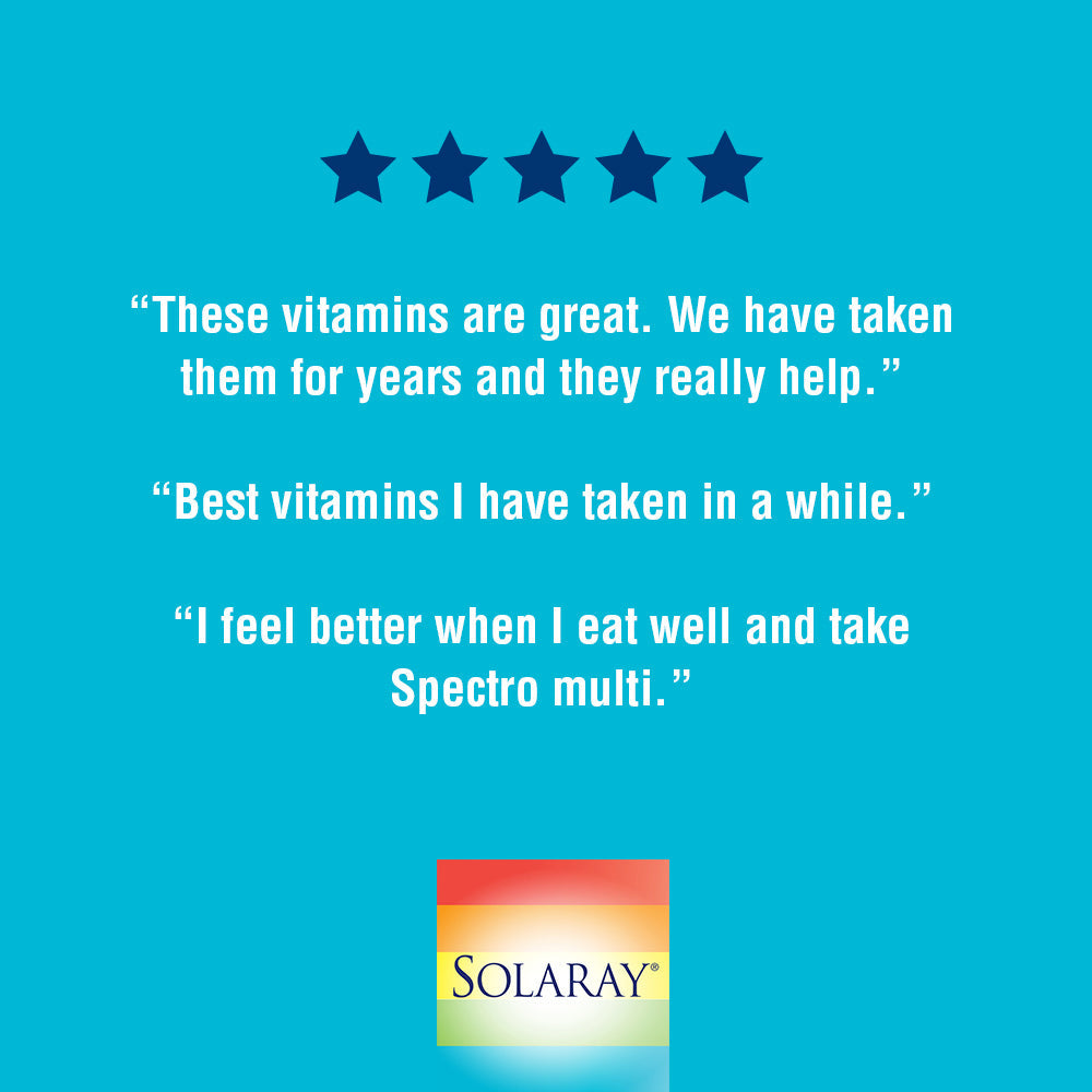 Solaray Spectro Multivitamin, w/ No Iron , Cal/Mag, Energizing Greens & Herbs w/ Digestive Enzyme