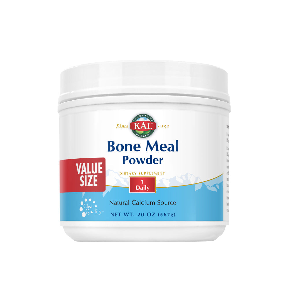 KAL Bone Meal Powder | Sterilized & Edible Supplement Rich in Calcium, Phosphorus, Magnesium | For Bones, Teeth, Nerves, Muscular Function (20oz)