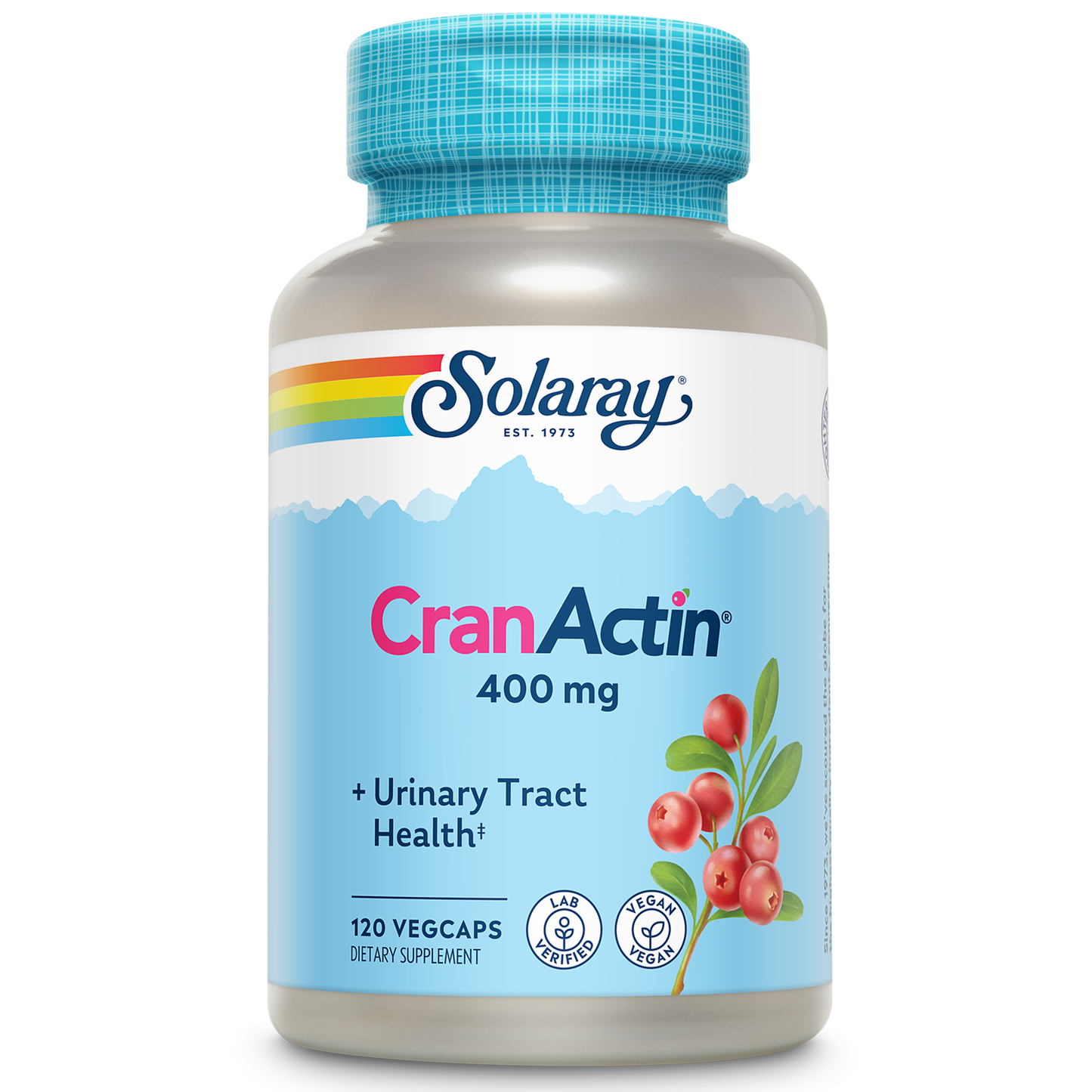 Solaray Cranactin Cranberry AF Extract Capsules, 400 mg