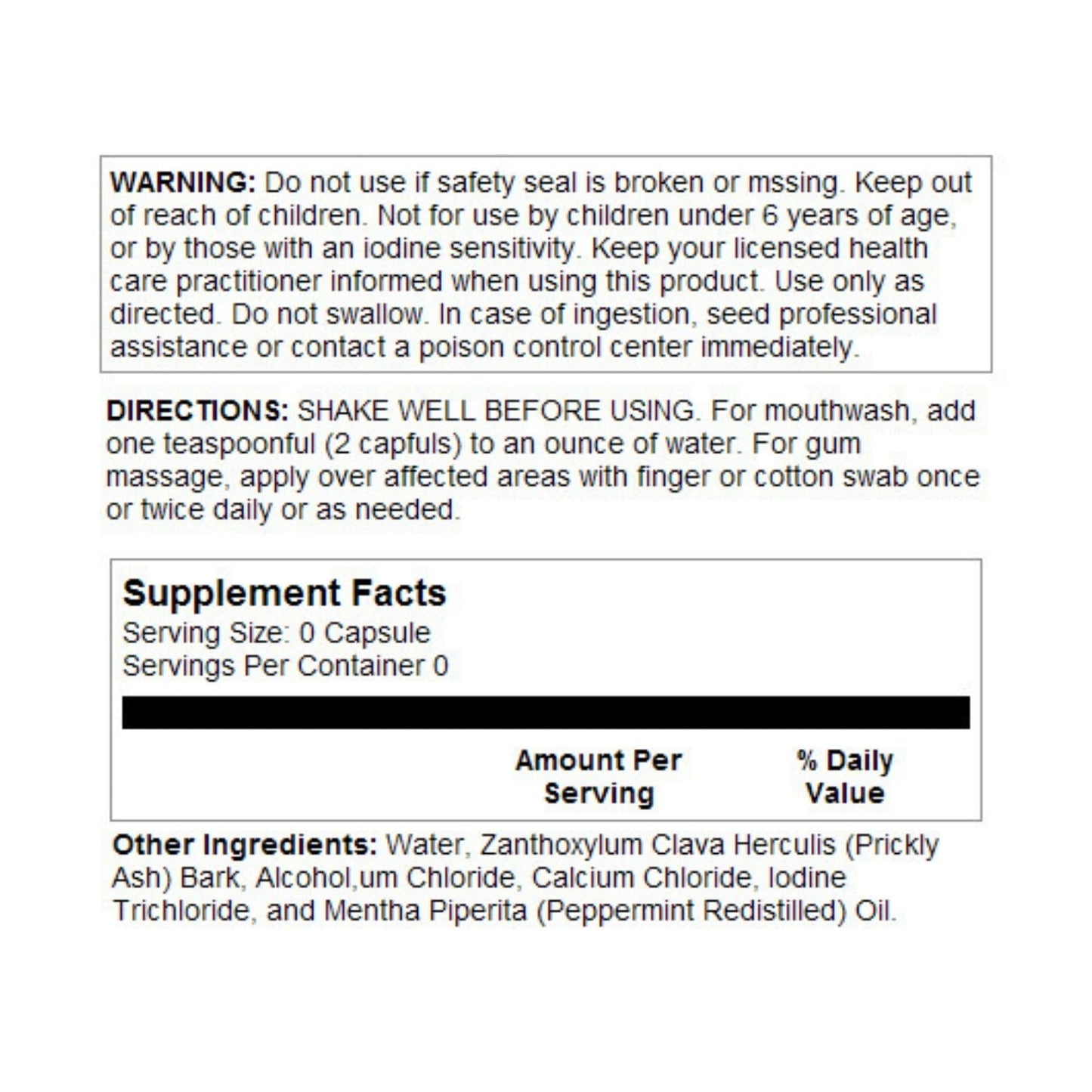 HERITAGE STORE Ipsab Concentrate, Liquid, Peppermint (Btl-Glass) | 1oz