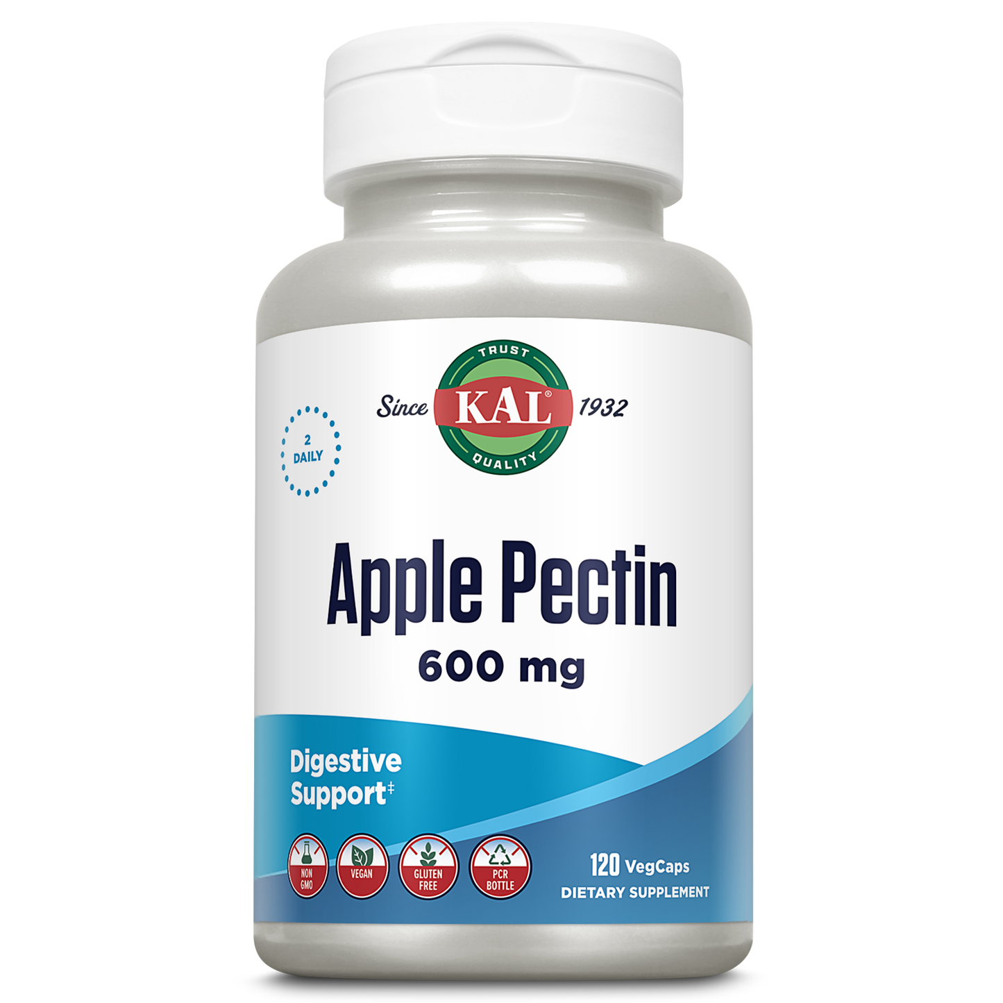 KAL Apple Pectin 600mg | 120ct