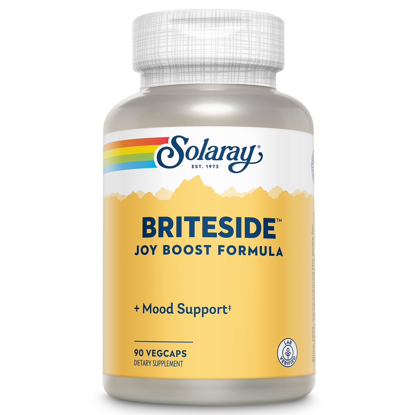 Solaray BriteSide - 90 Vegetarian Capsules - With St. John’s Wort, DL-Phenylalanine (DLPA), L-Dopa, GABA & Lithium