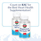 KAL Magnesium Taurate 400mg Plus CoEnzyme Vitamin B6, Chelated Magnesium Supplement, Healthy Muscle Function, Nerve and Heart Health Support, Gluten Free, Vegan, 60-Day Guarantee (90 CT, 2pk)