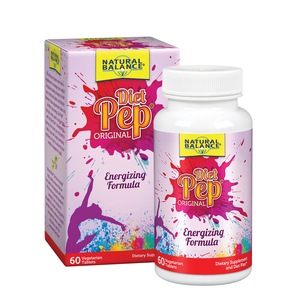 Natural Balance Diet Pep Energizing Formula | No Ephedra | With Guarana & Chromium for Metabolism, Energy & Healthy Weight Support | Includes Diet Plan