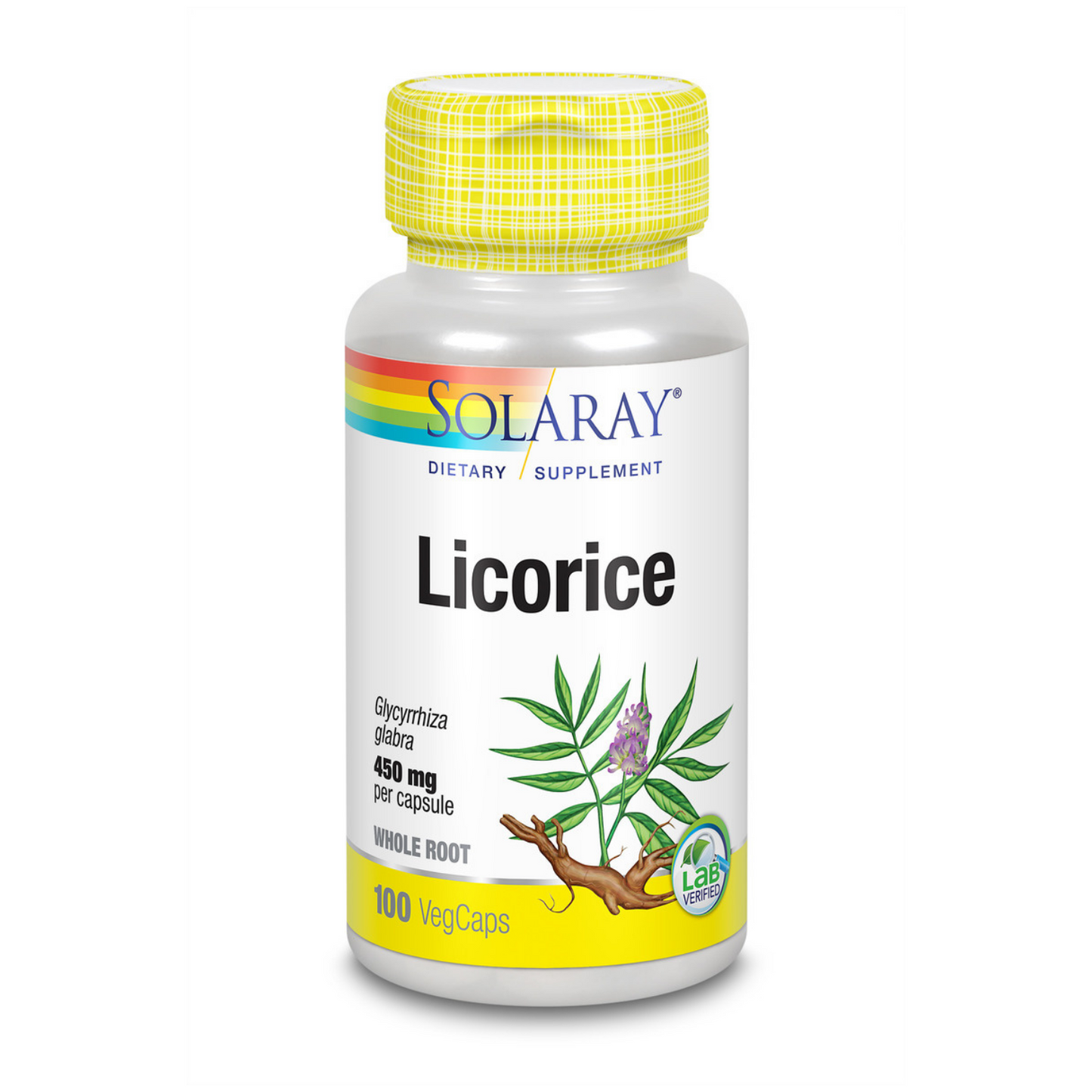 Solaray Licorice Root Supplement, 450 mg | 100 Count