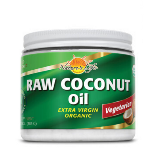 Nature's Life Coconut Oil, No Hexane, Organic Raw, Coconut (Btl-Plastic) 14g | 14oz