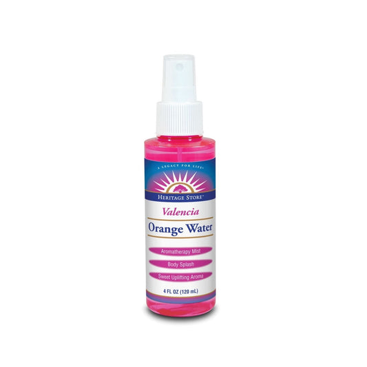 HERITAGE STORE Orange Valencia  Flower Water, Spray, Orange (Btl-Plastic) | 4oz