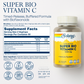 Solaray Super Bio C Buffered Vitamin C w/ Bioflavonoids, Timed-Release Formula for All-Day Immune Support, Gentle Digestion, 1000mg, 100 CT