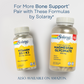 Solaray Calcium Magnesium Citrate 1000mg 1:1 Ratio, Bone Strength Supplement, Muscle, Nervous System and Bone Health Support, Chelated for High Absorption, Gentle Digestion, 15 Servings, 90 VegCaps