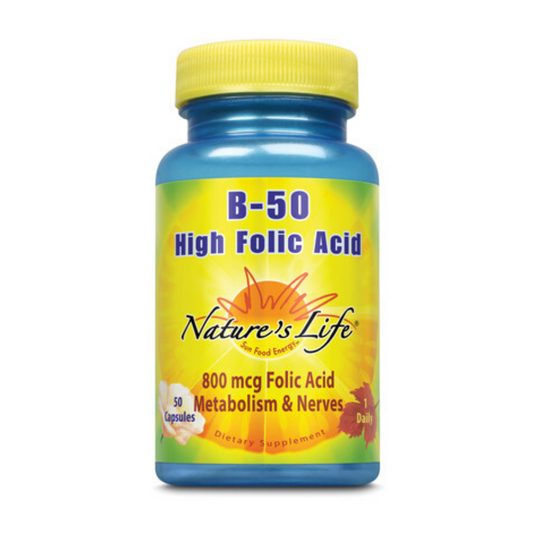 Nature's Life    High Folic Acid B-50 | 50 ct 50 mg