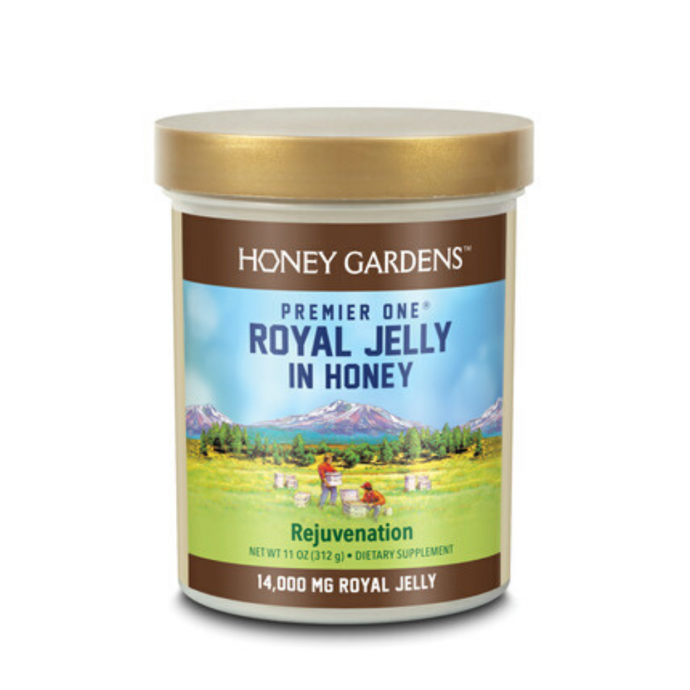 Honey Gardens Premier Royal Jelly in Honey (Btl-Plastic) | 14000mg 11oz