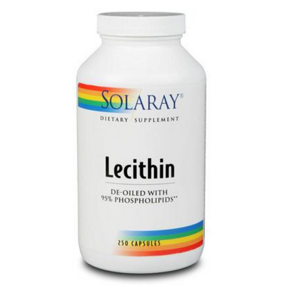 Solaray Lecithin No Oil Capsules 1000mg | 250 Count