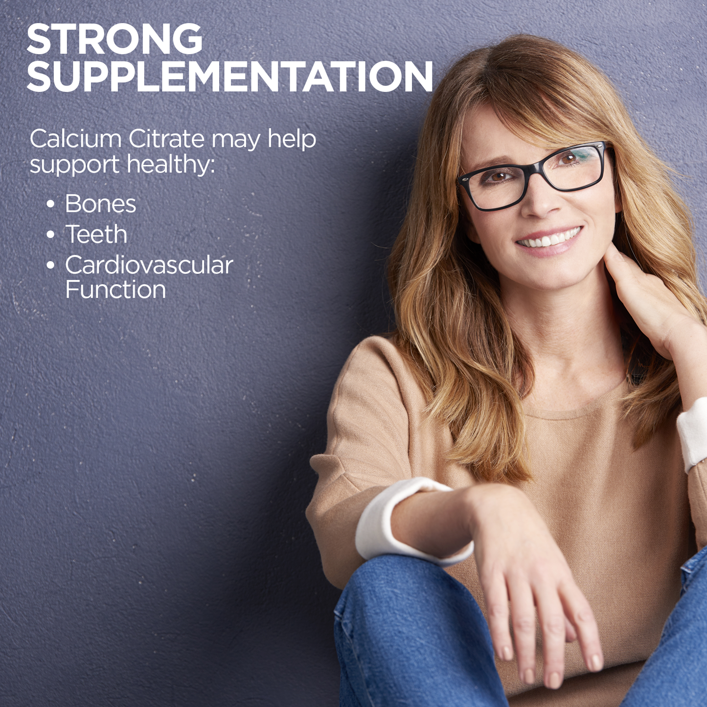 KAL Calcium Citrate 1000mg Teeth & Bone Health, Nervous, Muscular & Cardiovascular System Support Lab Verified (90 CT)