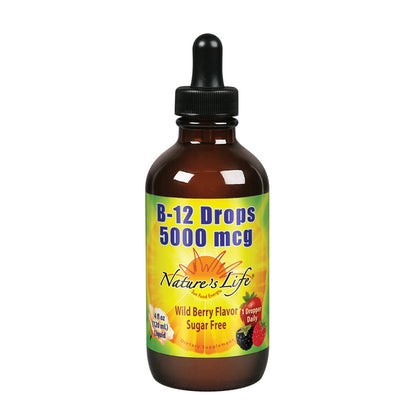 Nature's Life B-12 Drops, Methlycobalamin 4 oz