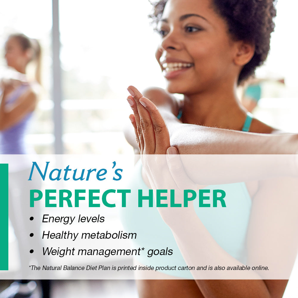 Natural Balance Diet Pep w/ Green Tea | Thermogenic Formula for Metabolism, Energy & Weight Support | W/ B Vitamins | Includes Diet Plan | 60 Tablets