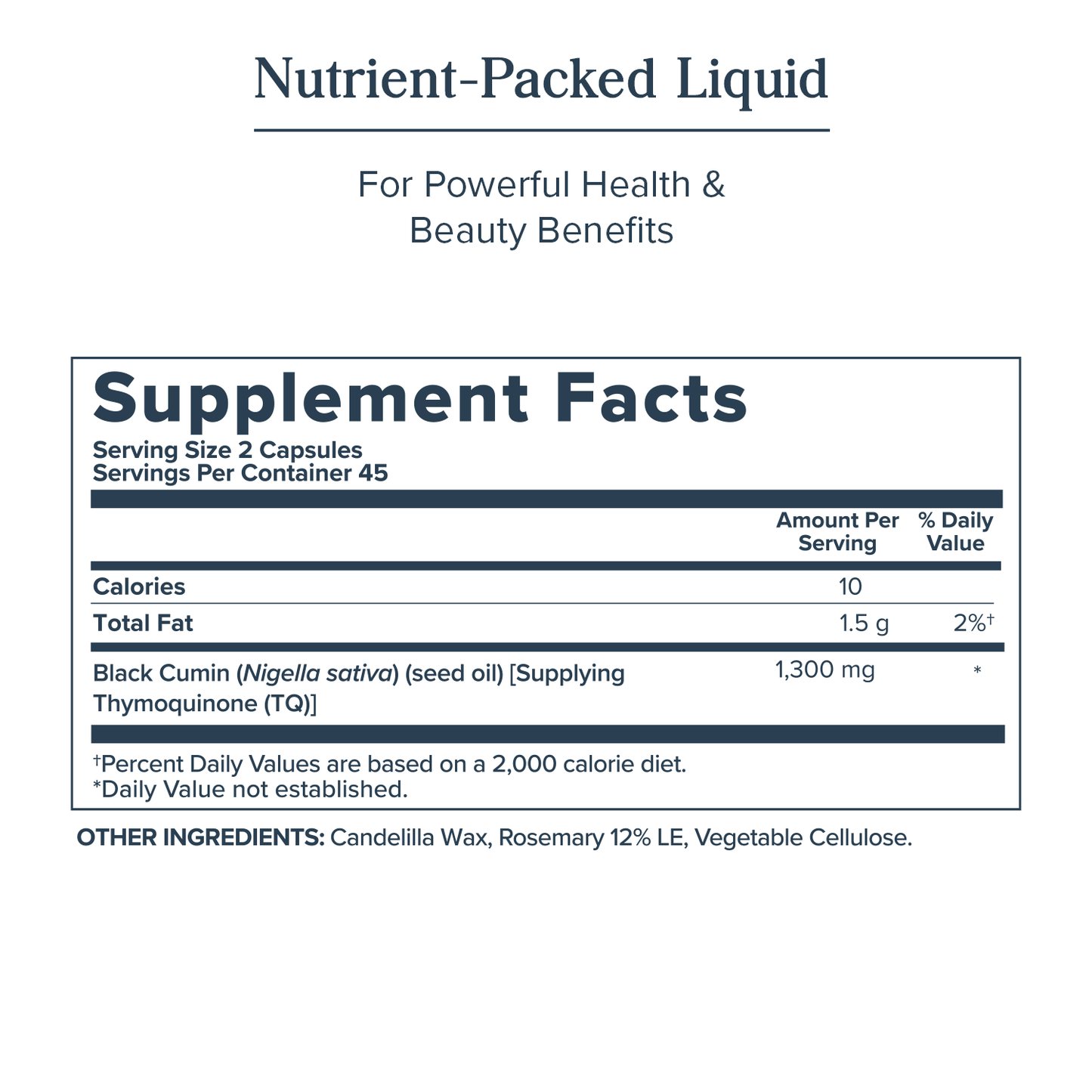 Heritage Store Black Seed Oil Liquid Capsules 650mg, Nigella Sativa Oil Supplement with Thymoquinone, Omega 3 6 9, Antioxidant, Cholesterol, Digestive, Joint & Immune Support*, Vegan, 45 Serv, 90ct