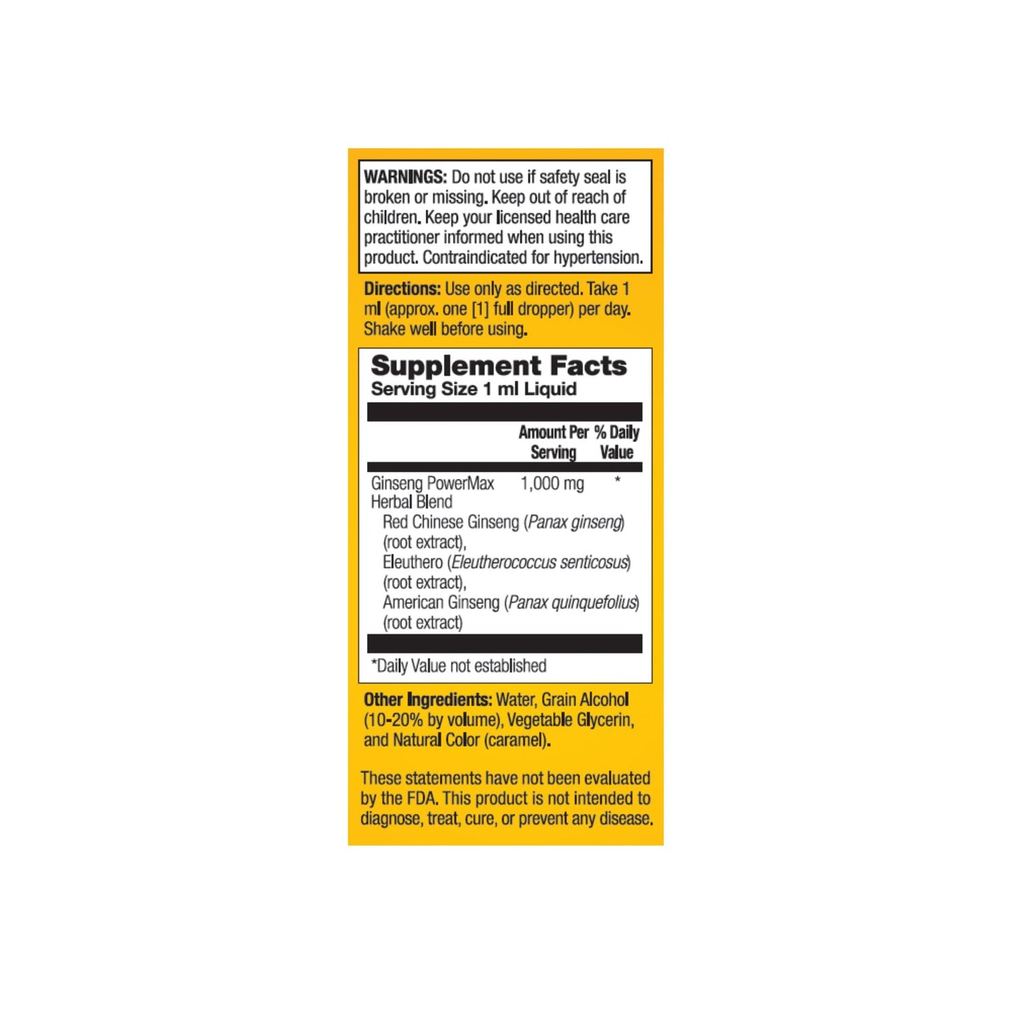Natural Balance Ginseng PowerMax 4X - 2oz
