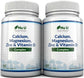 Calcium Magnesium Zinc & Vitamin D Supplement 365 Vegetarian Tablets by Nu U