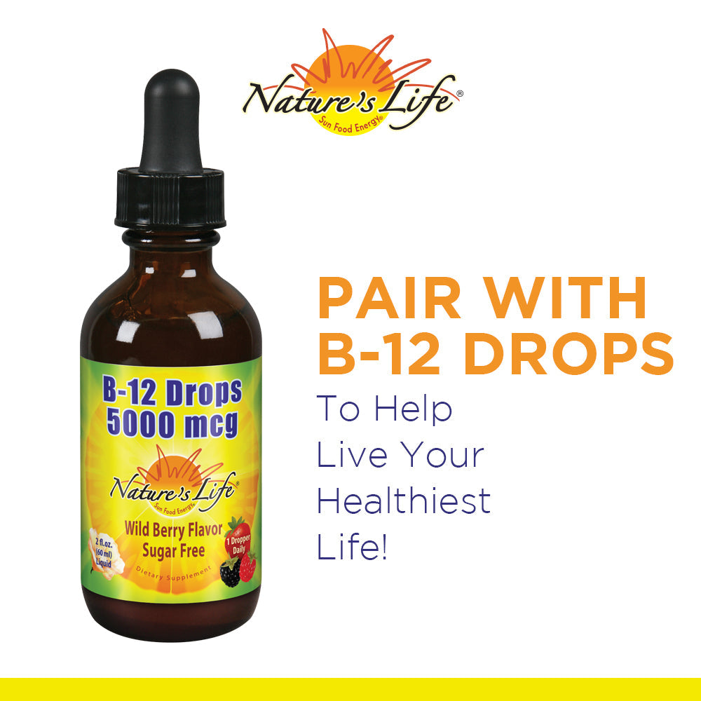 Natures Life Drop of Sunshine Vitamin D-3 Drops in Organic Extra Virgin Olive Oil & Coconut Oil 5000IU | Supports