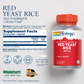 Solaray Red Yeast Rice 600mg Healthy Heart & Cardiovascular System Support , Non-Irradiated & No Citrinin , Lab Verified , 120 VegCaps