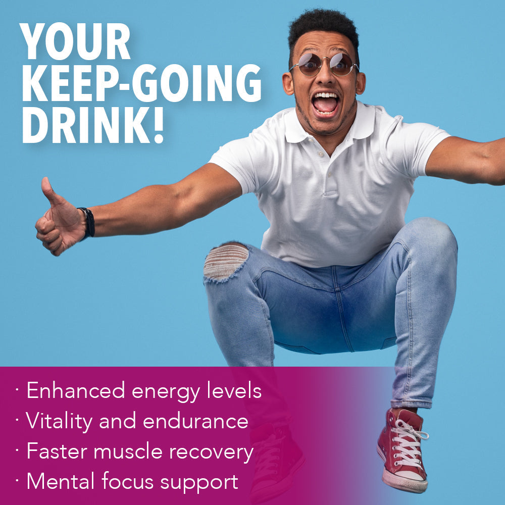 KAL Energy Magnesium Keep-Going Drink | Magnesium Malate 325mg | Healthy Metabolism & Stamina Support | 14.3oz, 90 Serv.
