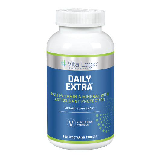 Vita Logic Daily Extra Multivitamin & Mineral | Once Daily Formula For Energy, Immune Function & Overall Health Support | 180 Vegetarian Tablets