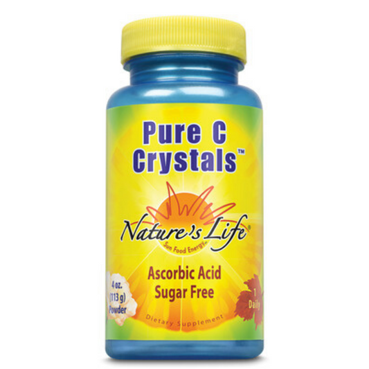 Nature's Life Pure C Crystals | 4 oz 5000 mg Fine Powder Unflavored