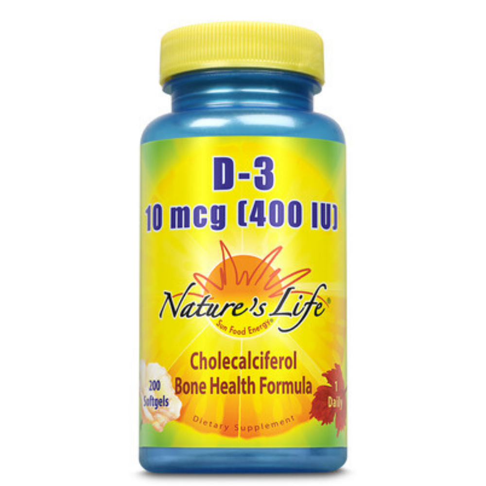 Nature's Life  D-3 400 IU | 200 ct