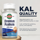 KAL Chromium Picolinate 200mcg Supplement, Healthy Metabolism Support, Fast Dissolving ActivMelts for Enhanced Absorption, Vegetarian, Sugar Free, Cinnamon Bun Flavor, 120 Servings, 120 Micro Tablets