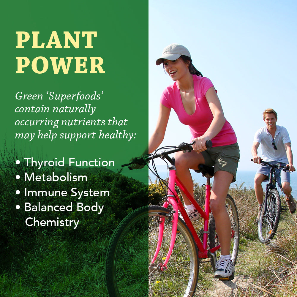 Sunny Greens Total Greens | Green Food Formula | Vitamins, Minerals, Proteins, Fiber & Chlorophyll from Multiple Organic Green Superfoods | 120ct