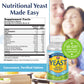 KAL Nutritional Yeast Supplement, Fortified w/ B12, Biotin, Folic Acid, Other B Vitamins, Naturally Occurring Amino Acids, Healthy Hair, Skin & Energy Support, Vegan, Gluten Free, 83 Serv, 500 Tablets (500 CT)