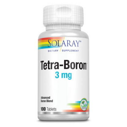 Solaray Tetra Boron 3mg Tablets | 100 Count